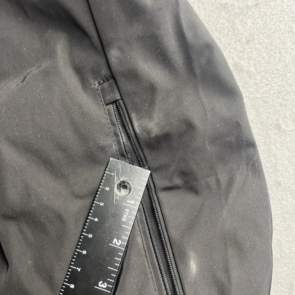 Calvin‎ Klein Men's Black Windbreaker Small Removable Hood Jock Reflective